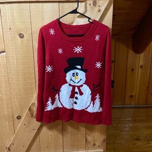 Red Snowman Sweater